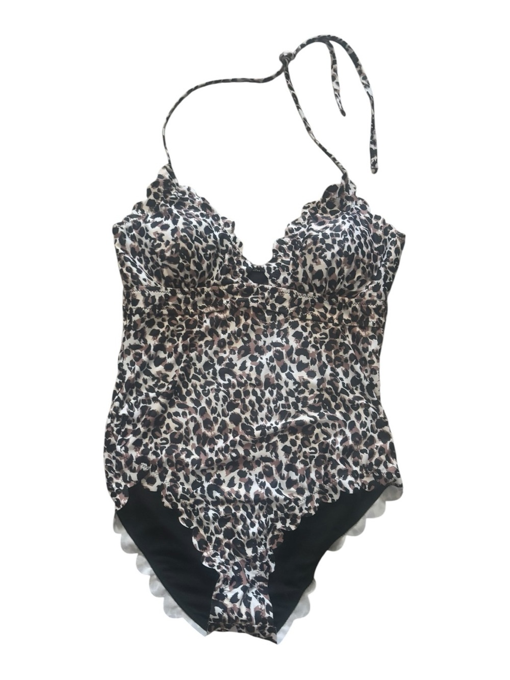 NWT Beachissi Leopard Print One Pice Swimsuit Size Medium (M)